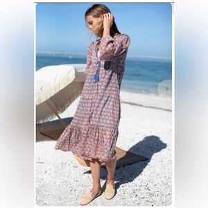 EMERSON FRY, HEIRLOOM DRESS - WEDNESDAY FLOWERS BLUES, Size: S, NWT